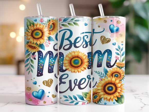 20oz Best Mom Ever Tumbler Wraps & Graphics Review
