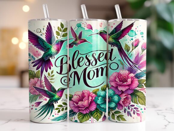 Blessed Mom Tumbler Wrap Graphics Review