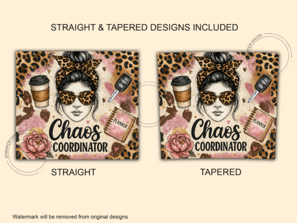 Chaos Coordinator Mom: Graphics for Tumbler Wraps