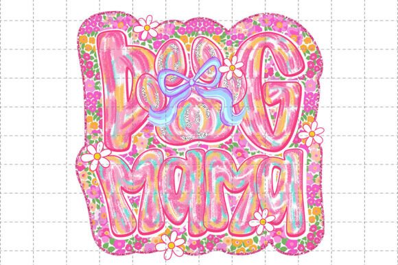 Dog Mama PNG: Preppy Graphics for T-Shirt Designs