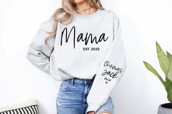 Mama Est 2025 Graphics for T-Shirt Designs