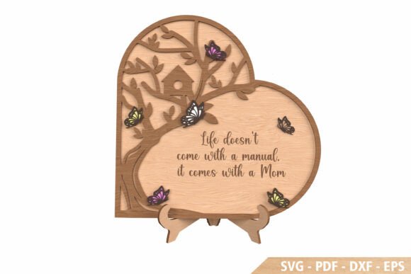 Mom Tree Heart: Laser Cutting for Mother S Day