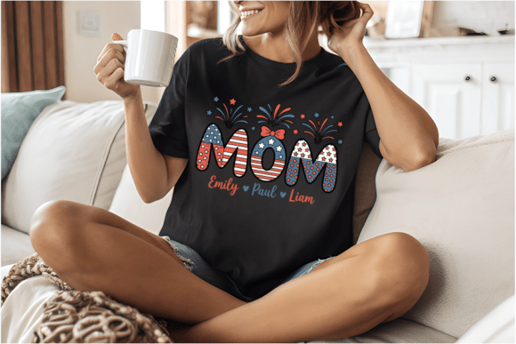Patriotic Mom Graphics & T-Shirt Designs