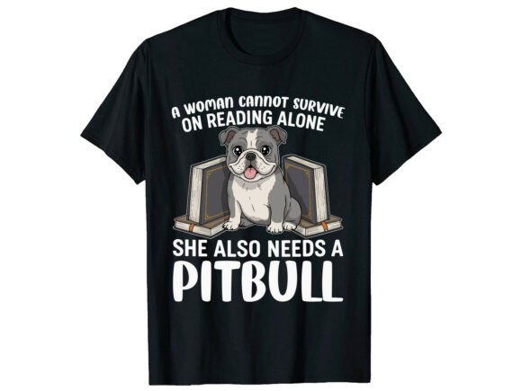 Pitbull Woman SVG for T-Shirt Designs & Graphics