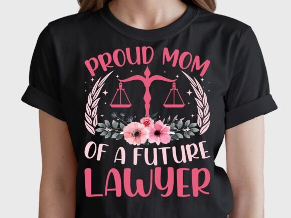 Proud Mom Floral Graphics for T-Shirt Designs