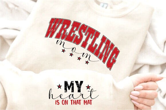 Wrestling Mom PNG: Graphics for T-Shirt Designs